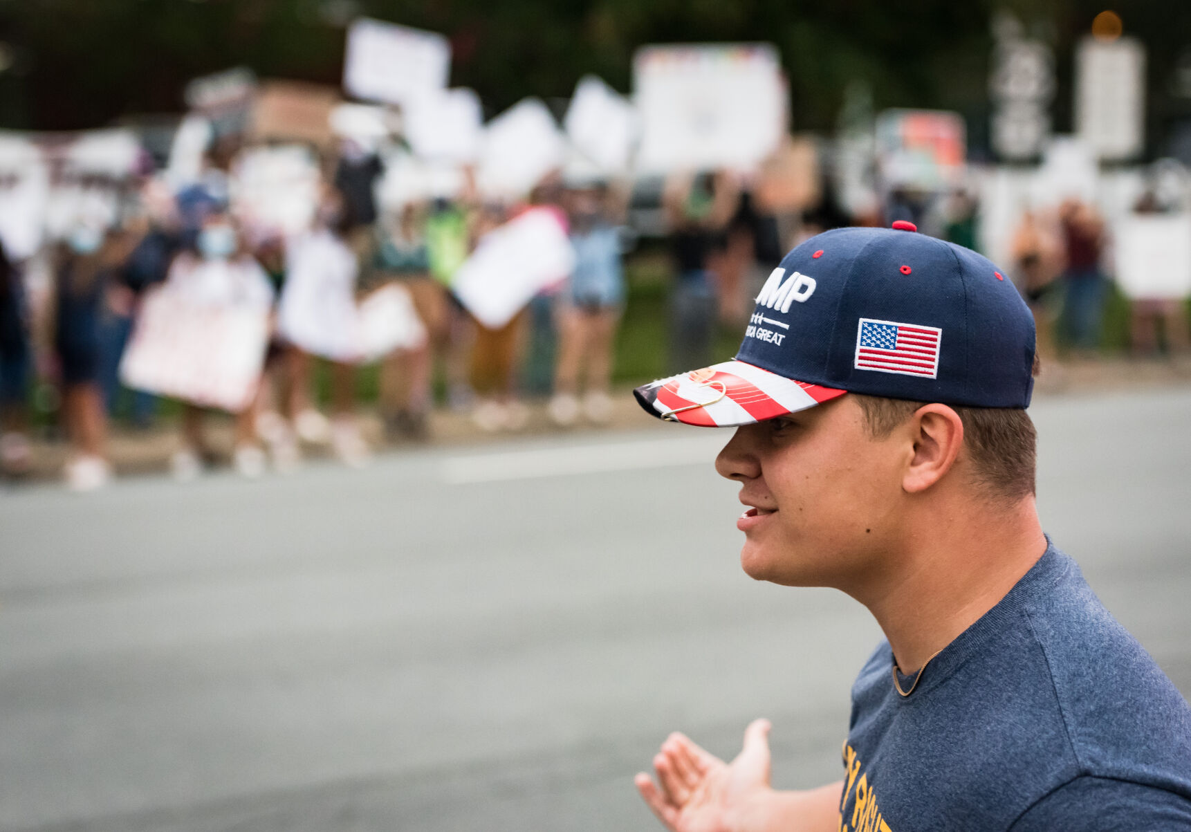 Protest Against Trump Rally